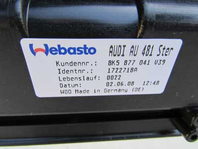 Audi OEM A4 B8 Sunroof Track Assembly 8K5877041 2009 2010 2011 2012 2013 2014 2015 2016 S4 Sedan3